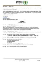 01 January 2026 Finance Committee Agenda