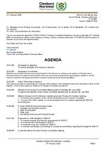 10 October 2025 Finance Committee Agenda