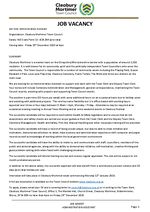 First page of document about Job Vacancy - Administration Assistant