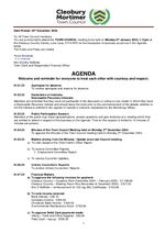 Agenda - 01 January 2025