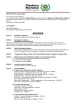 Agenda - 02 February 2024