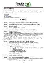 Agenda - 05 May 2024