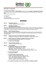 Agenda - 09 September 2024