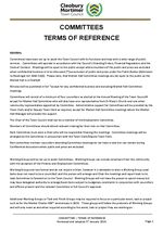 CMTC Committees Terms of Reference Sept 2024, updated January 2026