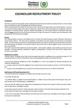 CMTC Councillor Recruitment Policy updated January 2026