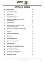 CMTC Standing Orders Feb 2026