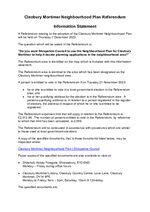 First page of document about Referendum Approval