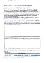 Notice of Conclusion of Audit 2024-2025