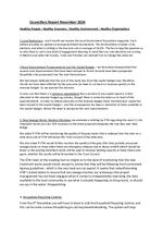 Unitary Councillors' Report November 2024