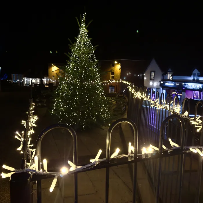 Cleobury Mortimer Lights Switch On with Carols around the Christmas Tree